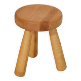 Scandinavian Ingvar Hildingsson stool, beech and ash, 1970, Sweden.
