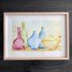 Watercolour post-impressionist, Germany, 1990s