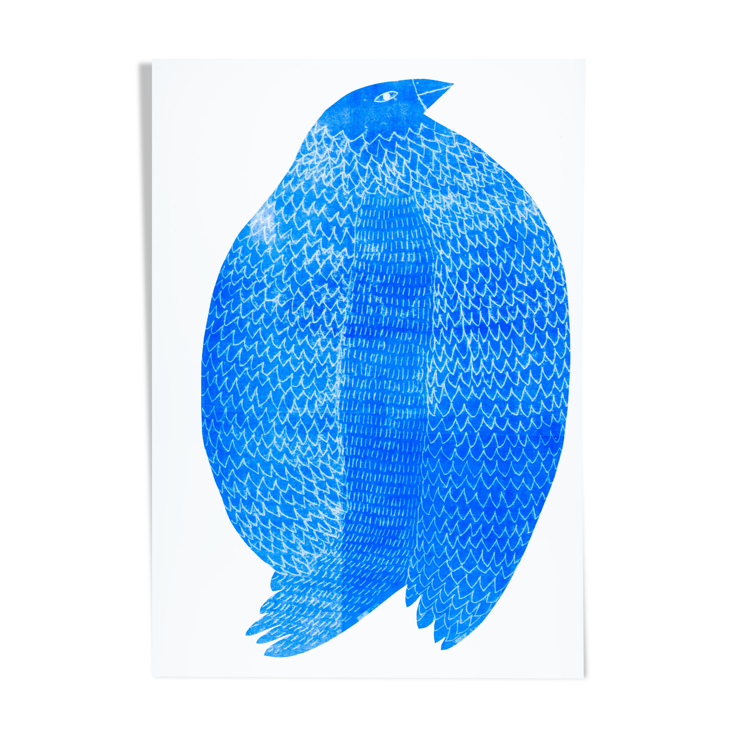 The smile of the robin, monotype 70 x 100 cm