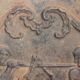 Cast iron fireplace plate