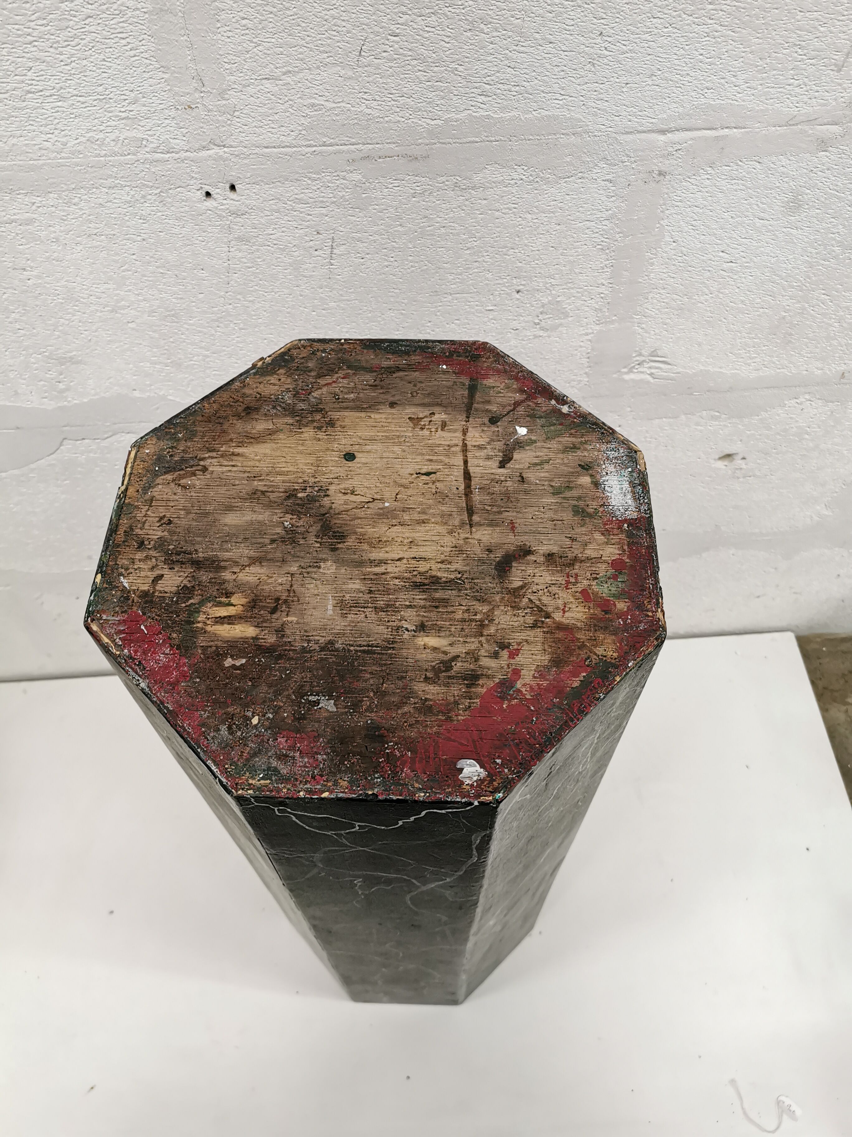 False marble pedestal