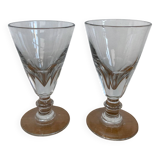 Paire de verres à absinthe fin XIXeme