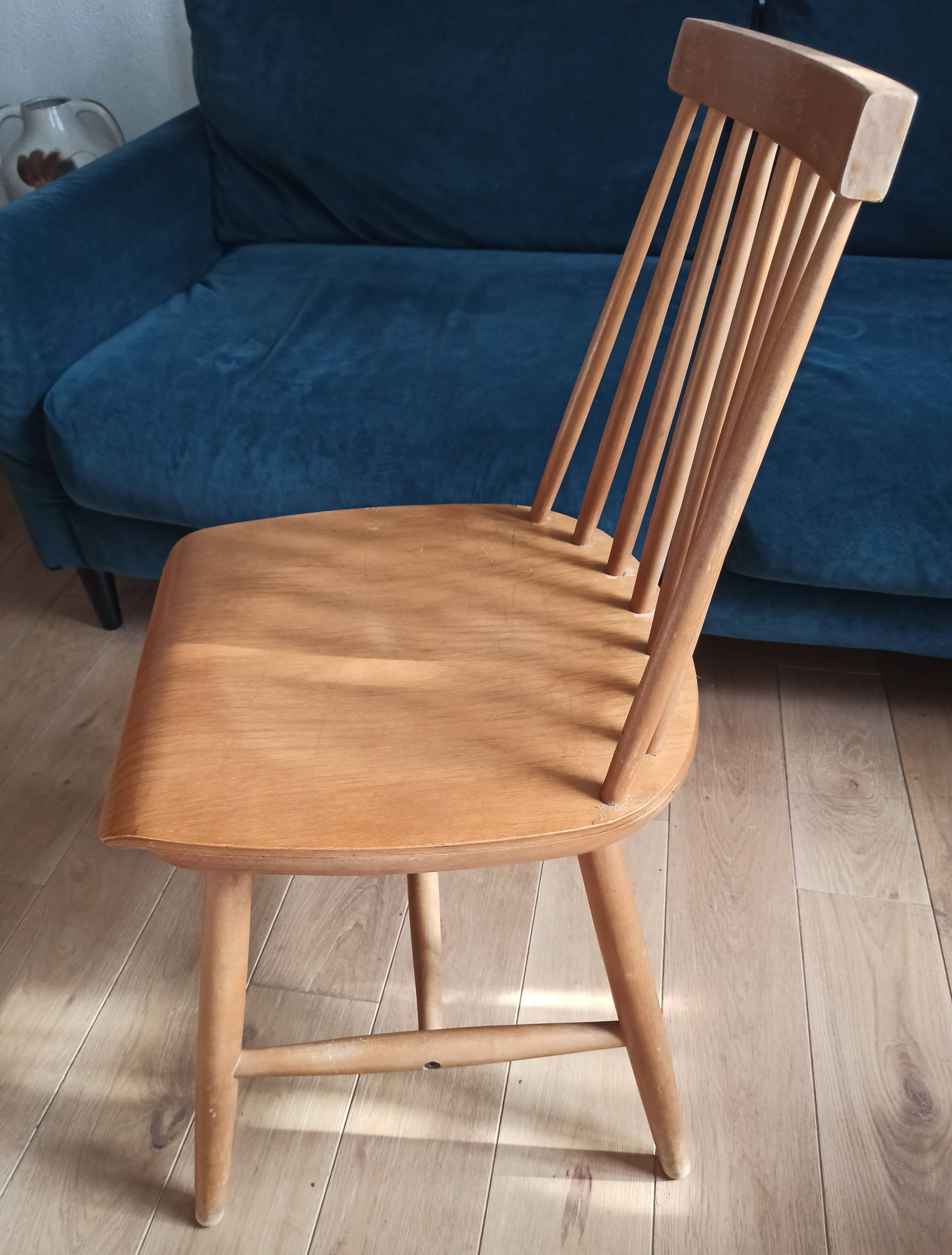 Chaises en bois vintage Ikea 1960