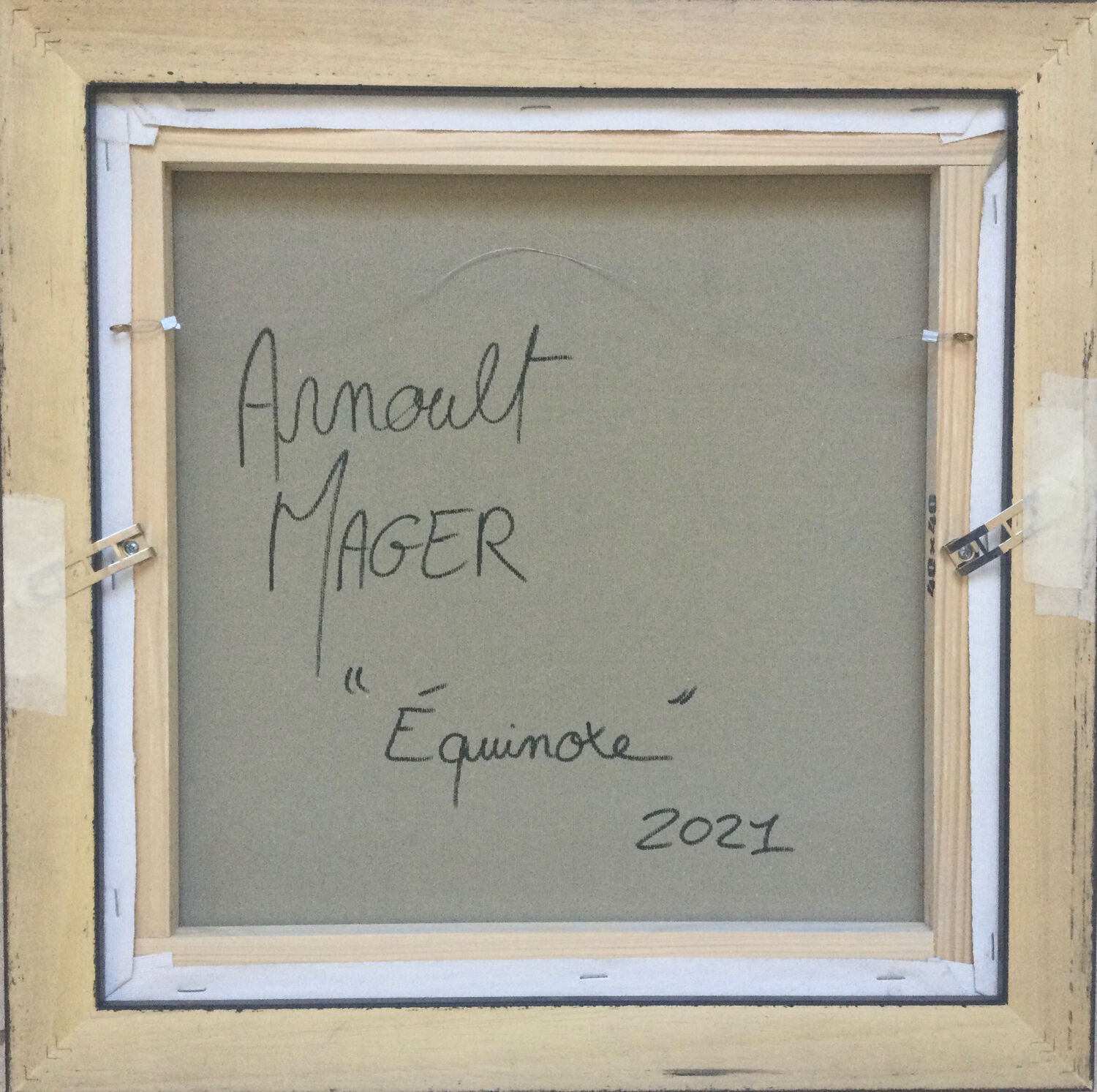 Acrylic on canvas by Arnoult MAGER, born in 1997. Equinox