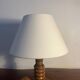 Sculpted wooden table lamp from the 1960s.