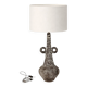 A very large table lamp in "Fatlava," by Marius Giuge, Vallauris, 1960s.
