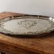 Large silver-plated serving tray, late 19th century.