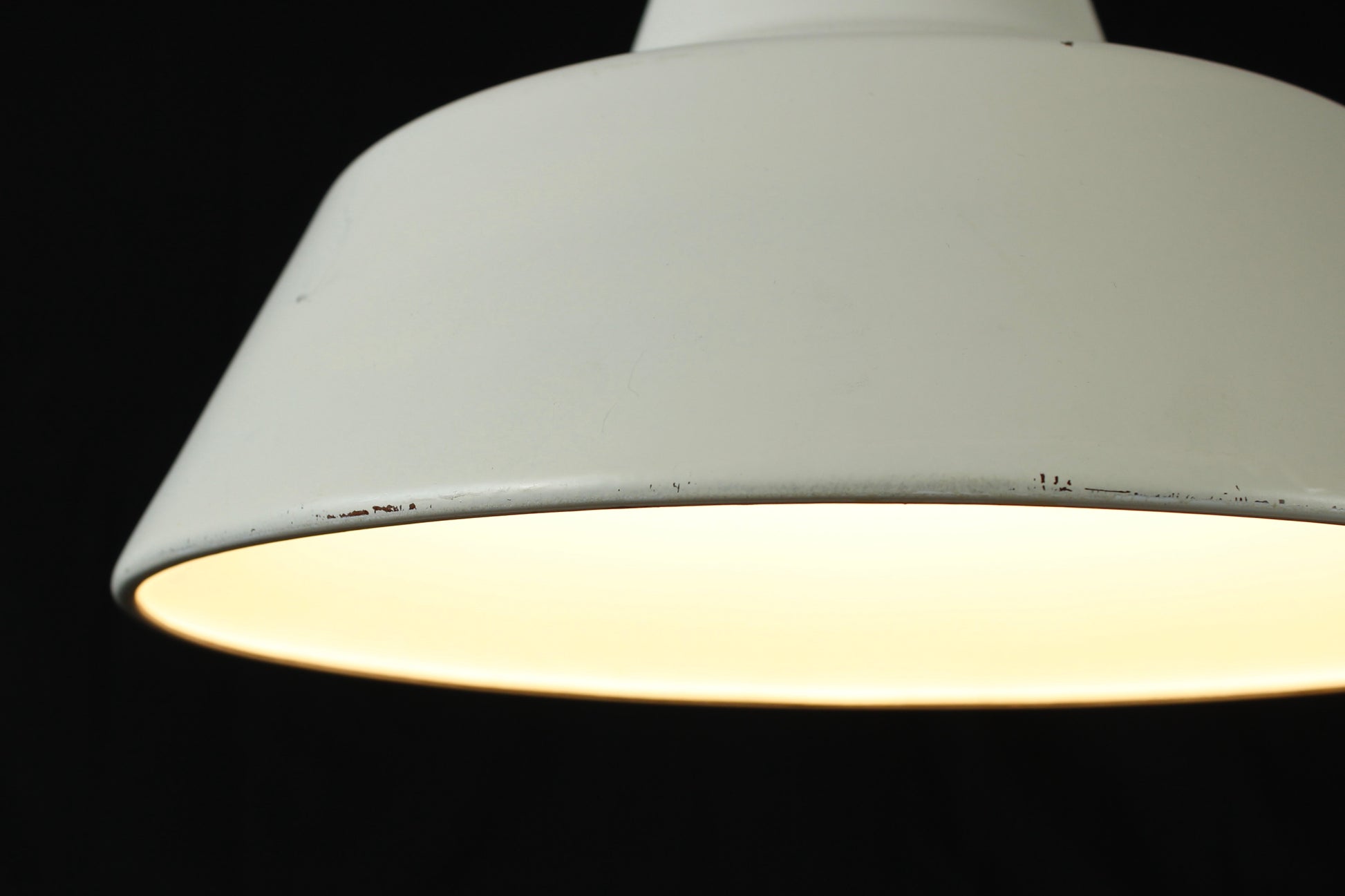 Industrial design enamel lamp Louis Poulsen Danish Design