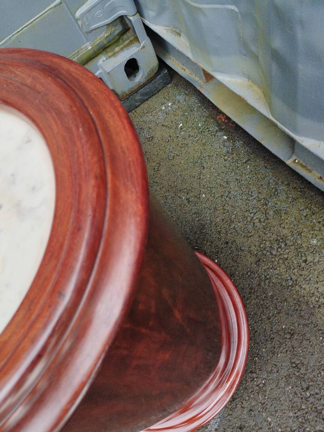 Somno chevet empire ancien avec plateau marbre