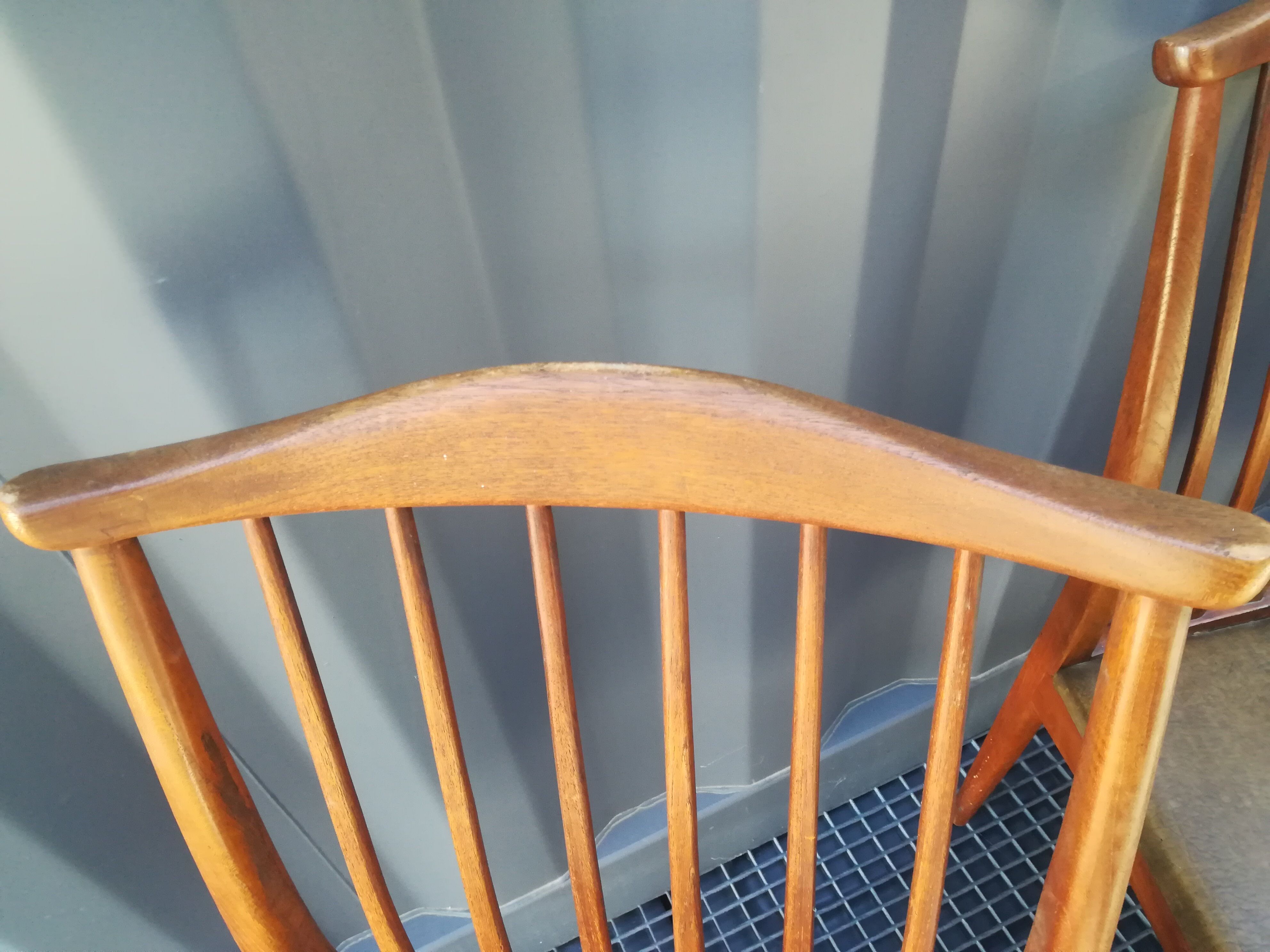 4 Scandinavian teak chairs