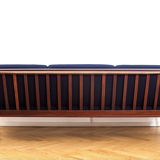 Afromosia & Wool Kandidaten Sofa by Ib Kofod-Larsen for OPE, 1950s