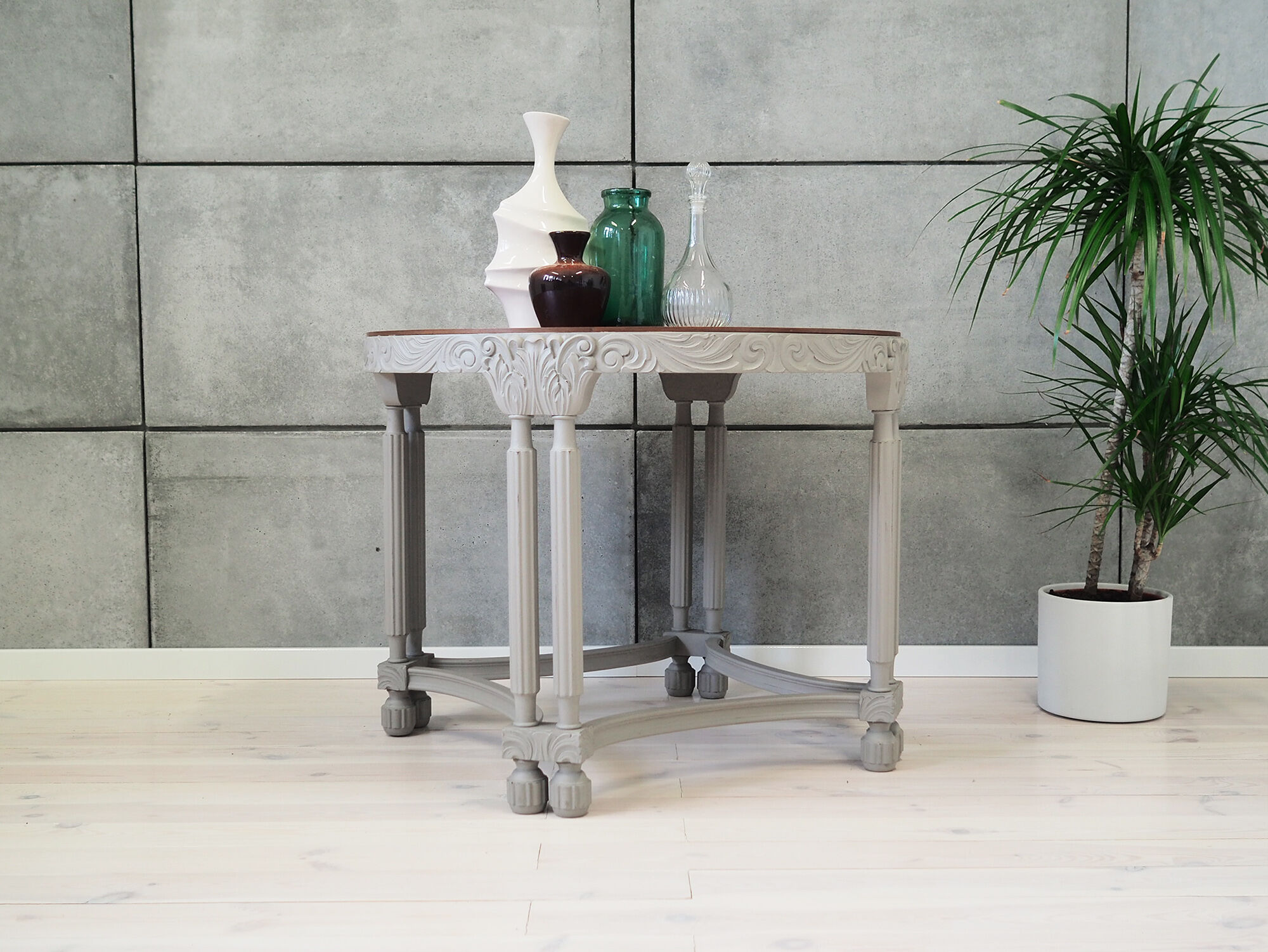 Table basse en chêne, design danois, années 40