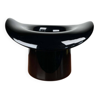 Vintage Italian vase top hat in Murano glass, 1980s.