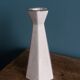 Ceramic candlestick with crackled glaze and gilding, Art Deco