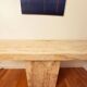 Italian Console Table, Travertine, Mid-Century Modern, 1970s Design