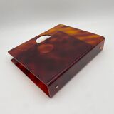 Lucite magazine rack "tortoiseshell", 1970s