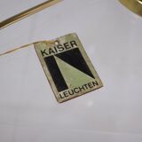 Kaiser brass lamp & amber glass