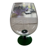 Coupe, vase en verre années 70