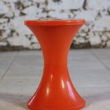Dark orange Tam Tam stool by Henri Massonnet for Stamp, 1970