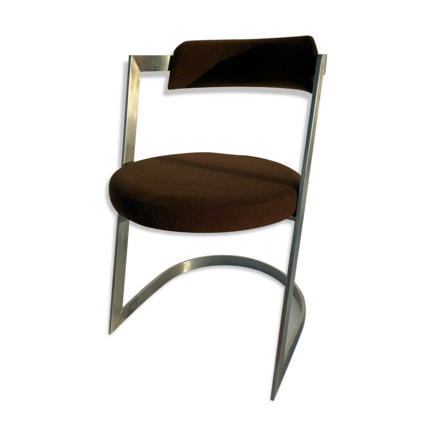 1970 stainless steel chair chrome style treck