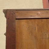 Small display case in oak and old glass