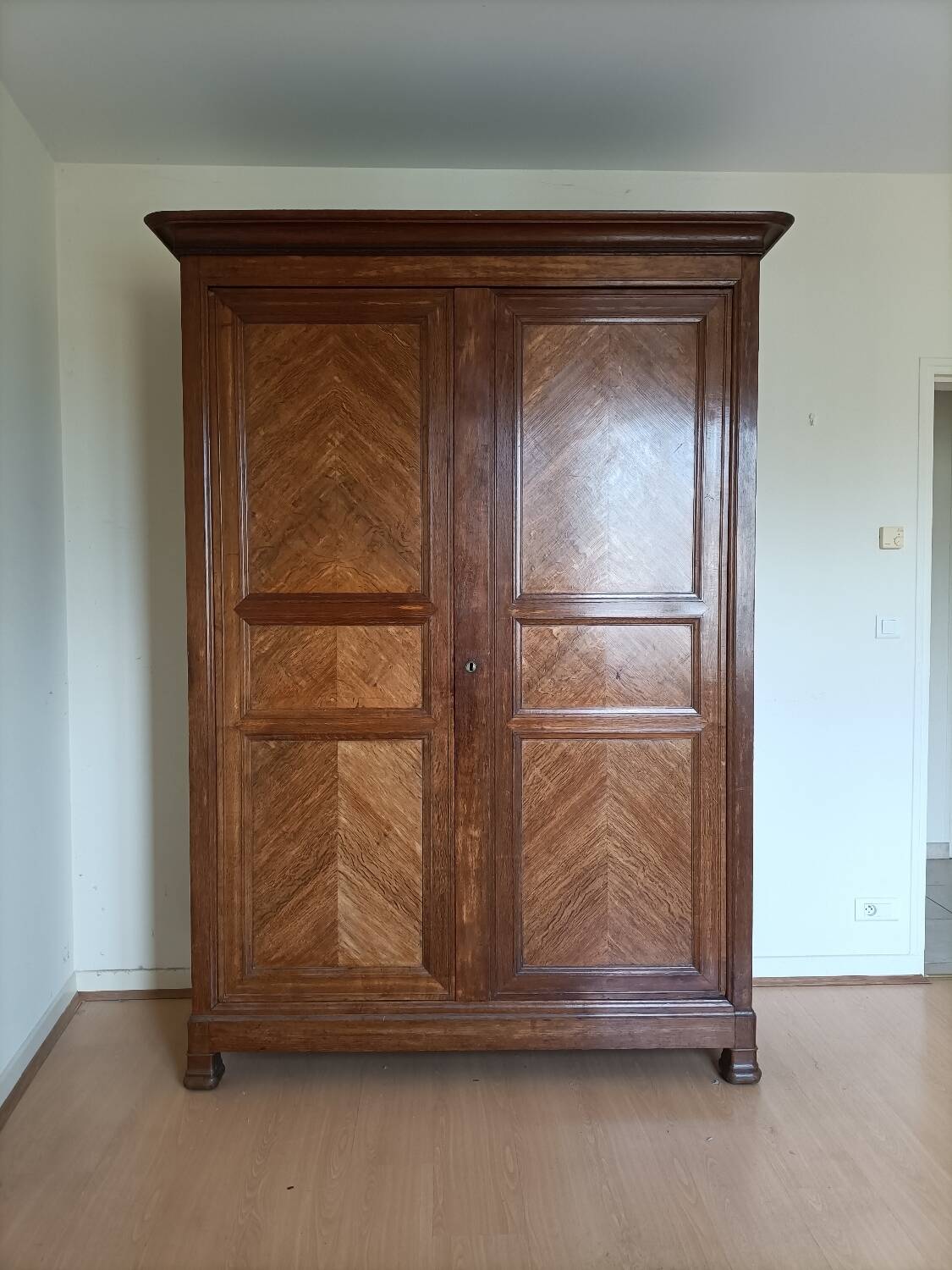 Louis Philippe oak wardrobe