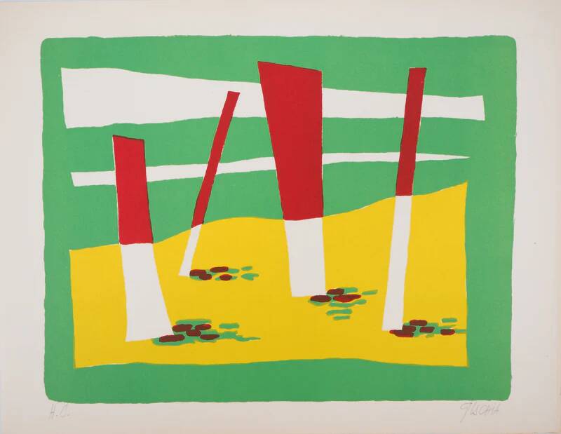 Léon Gischia: The Beach, original signed lithograph