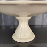 Sarreguemines compotier, ivory model with gadroons