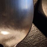 Silver metal cutlery set