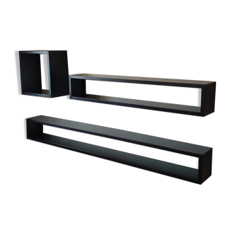 Zeus Irony Black Metal Shelves