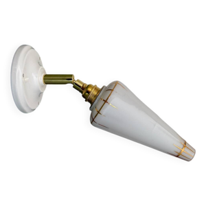 Applique tulipe vintage - blanche