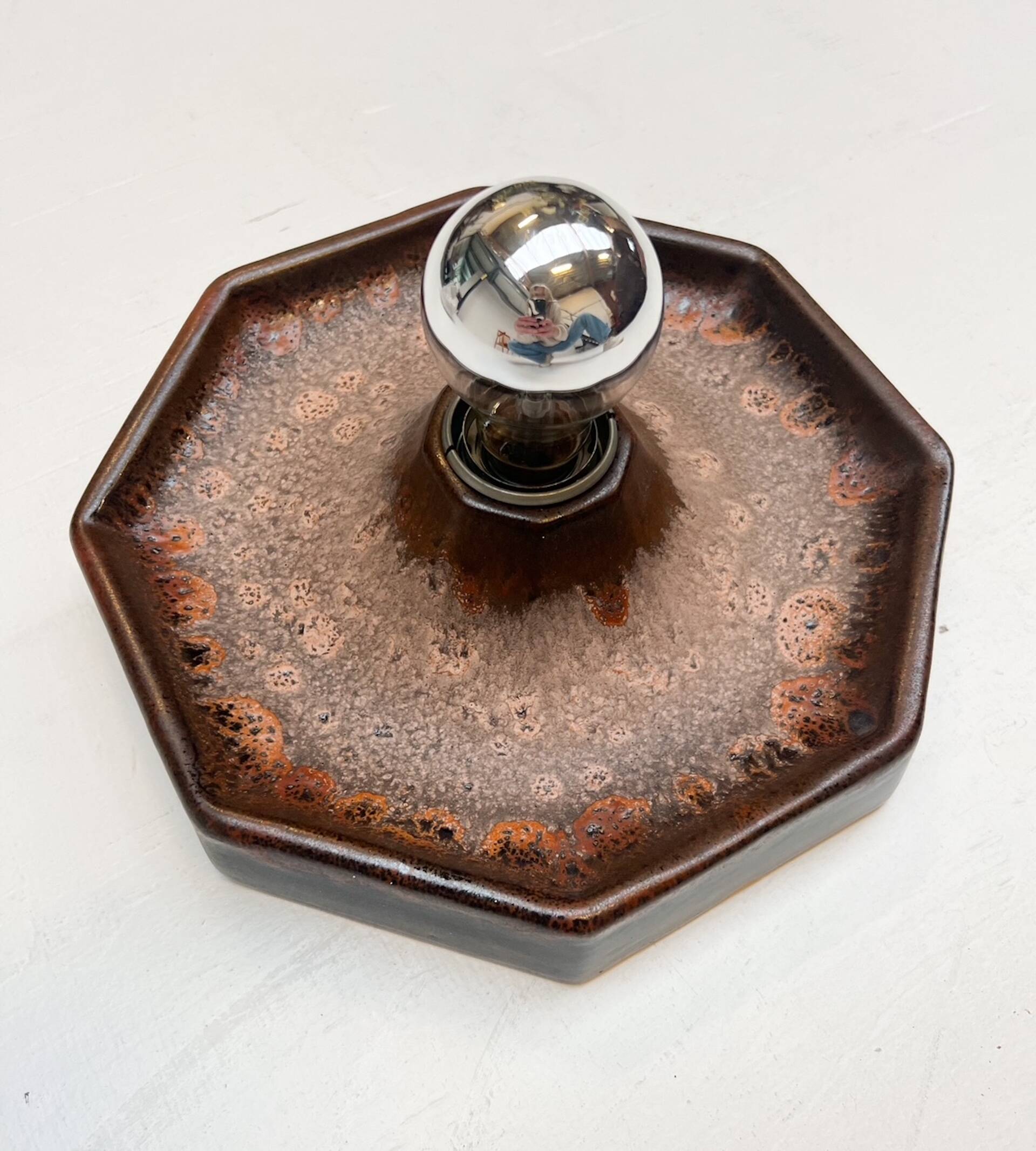 Ceramic wall lamp by Hustadt Leuchten, 1970s