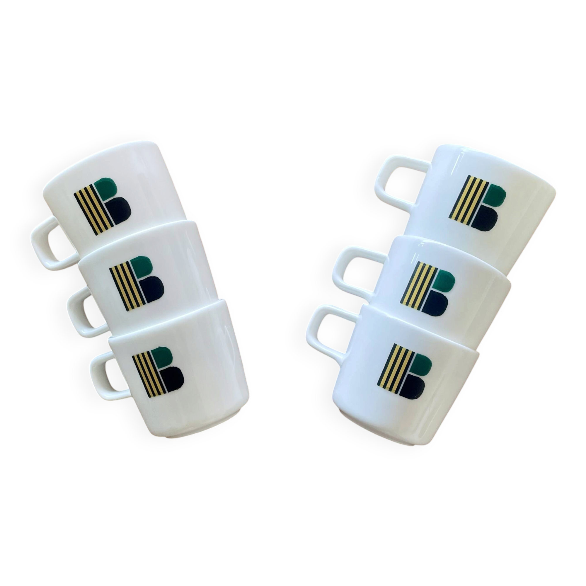 Set of 6 Vintage Espresso Cups Fine Bone China by ASA Selection Germany