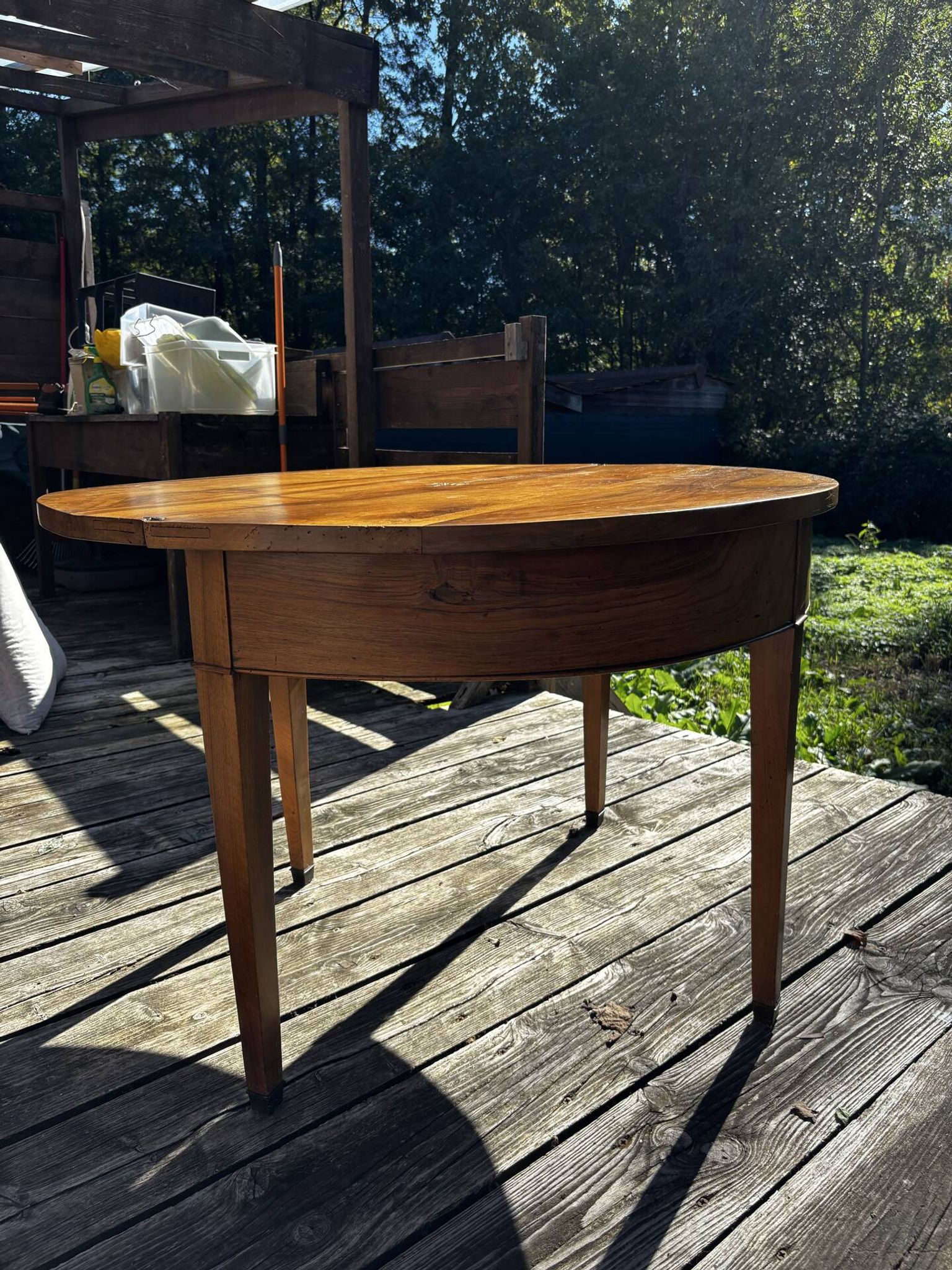 Table demi lune fin art deco années 1930