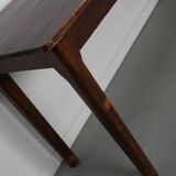 Table d'appoint ou bureau vintage en pin rustique français, années 1950