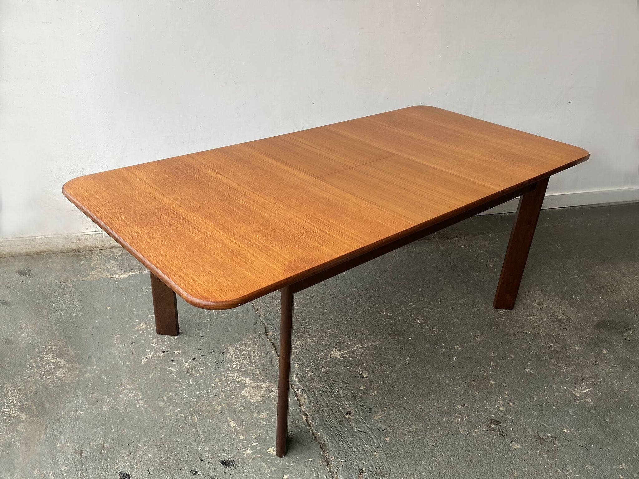 Rare 1960’s mid century G Plan dining table with angled legs