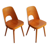 Pair of Mid Century Dining Chairs No.515 by Oswald Haerdtl for TON Company
