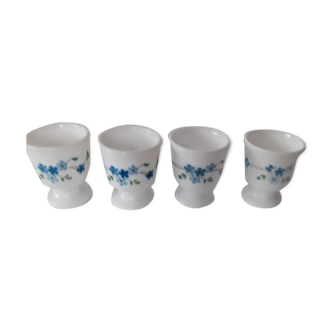 4 COQUETIERS decoration blue flowers arcopal veronica