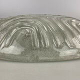 Flush Mount Ceiling Light Ice Glass Hillebrand 60s