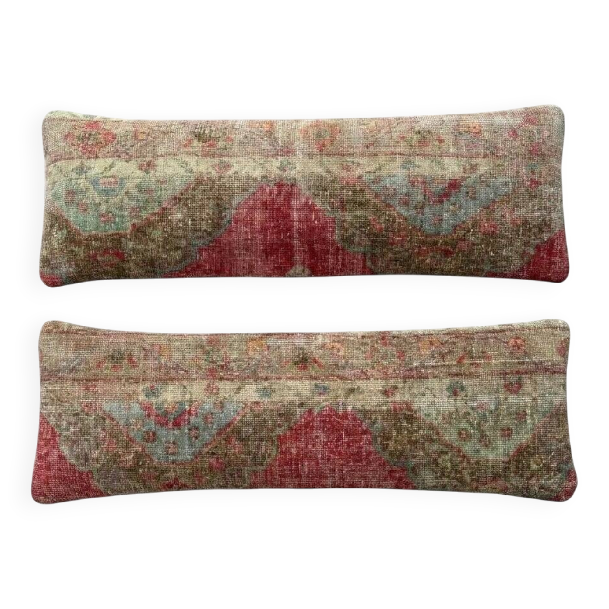 Set of 2 vintage Turkish cushion covers 41x119 cm