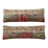 Set of 2 vintage Turkish cushion covers 41x119 cm