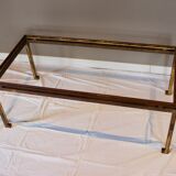 Rectangular gold wrought iron coffee table on sheet, Ramsay House