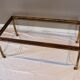 Rectangular gold wrought iron coffee table on sheet, Ramsay House
