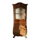Solid walnut display cabinet mid-20th century