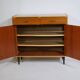 Commode en teck buffet vintage années 60 armoire meuble à chaussures
