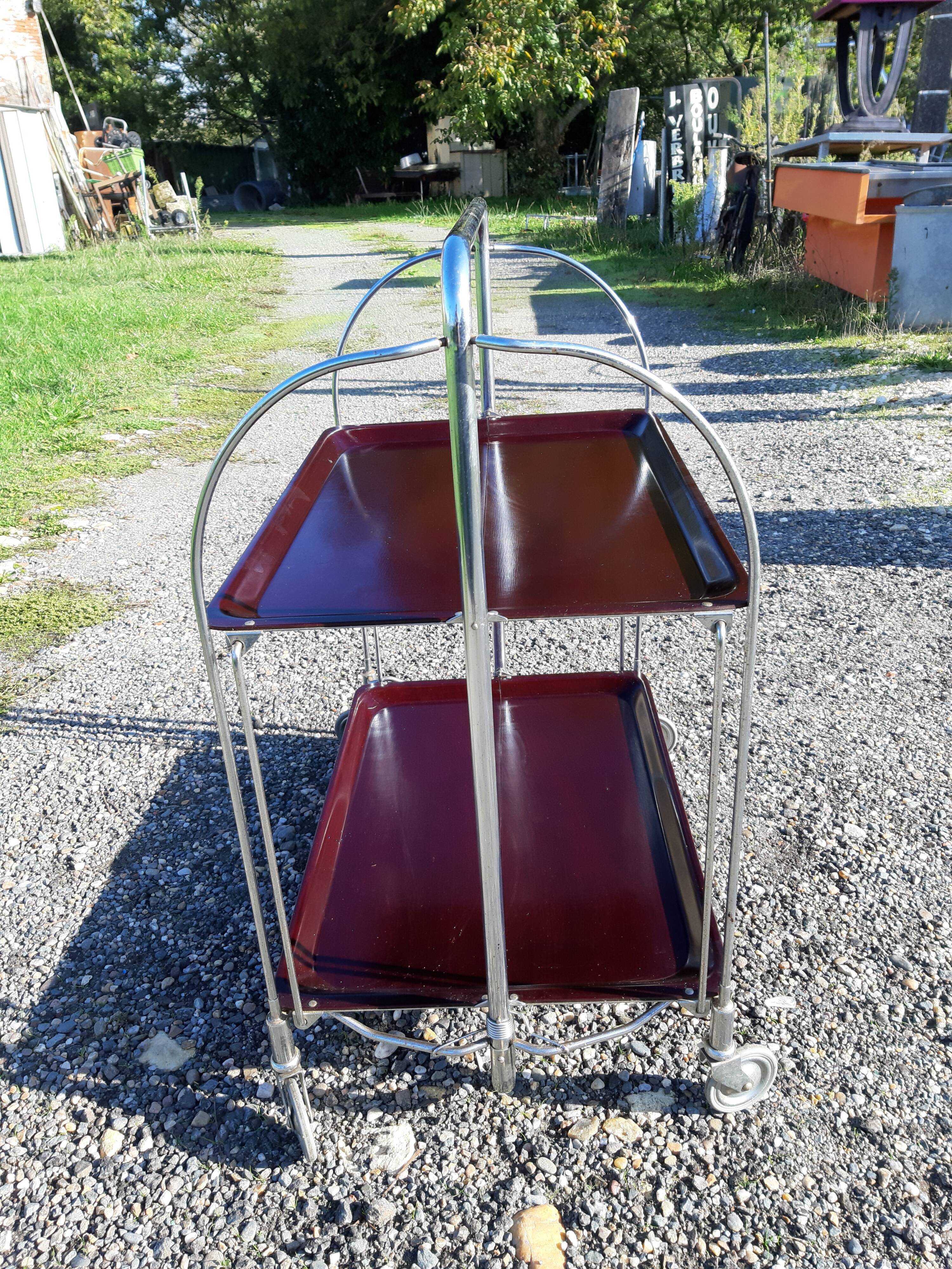 Vintage Dessert Foldable Chrome and Hard Plastic "Germinol"