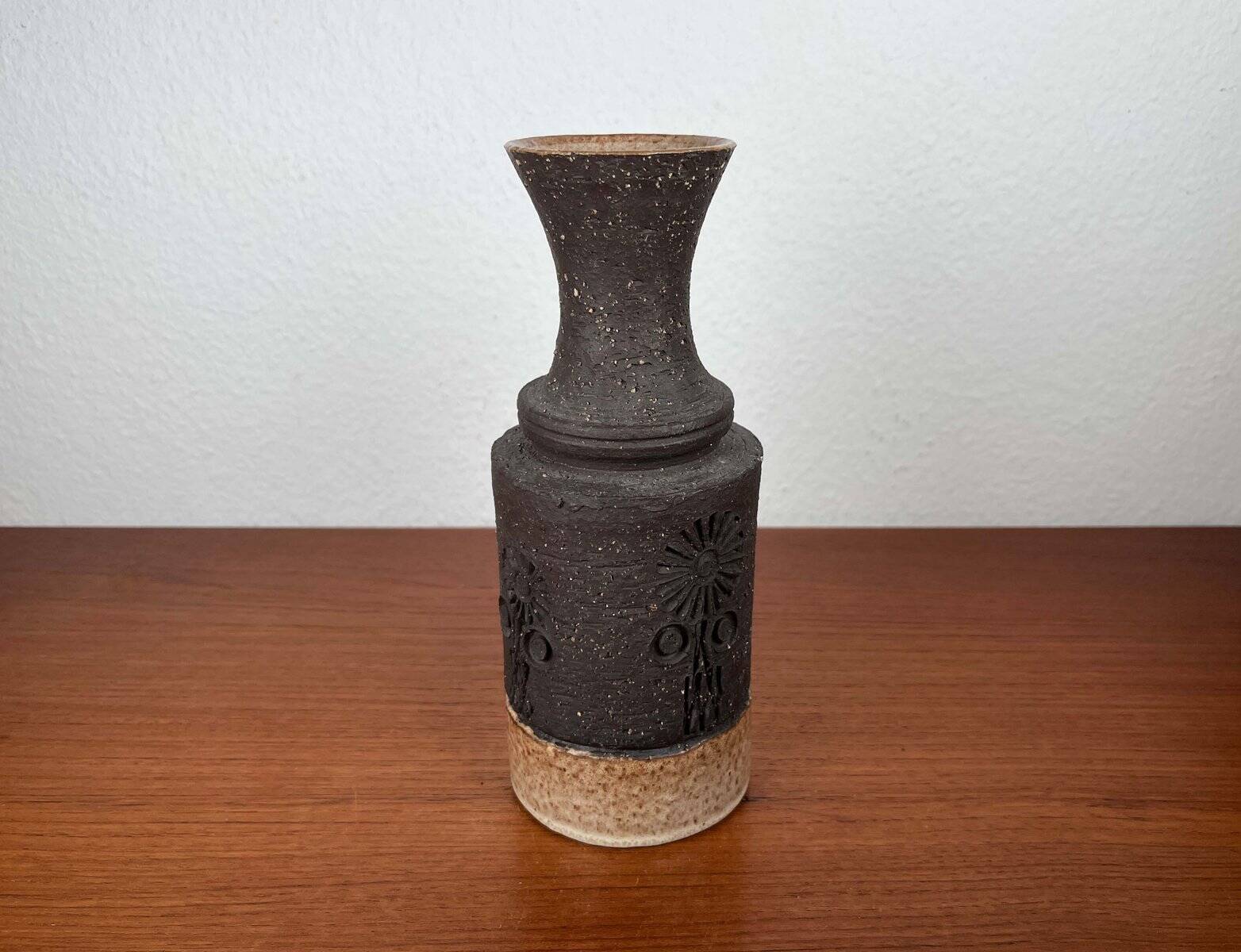 Vase en céramique de studio danois du milieu du siècle, années 1960