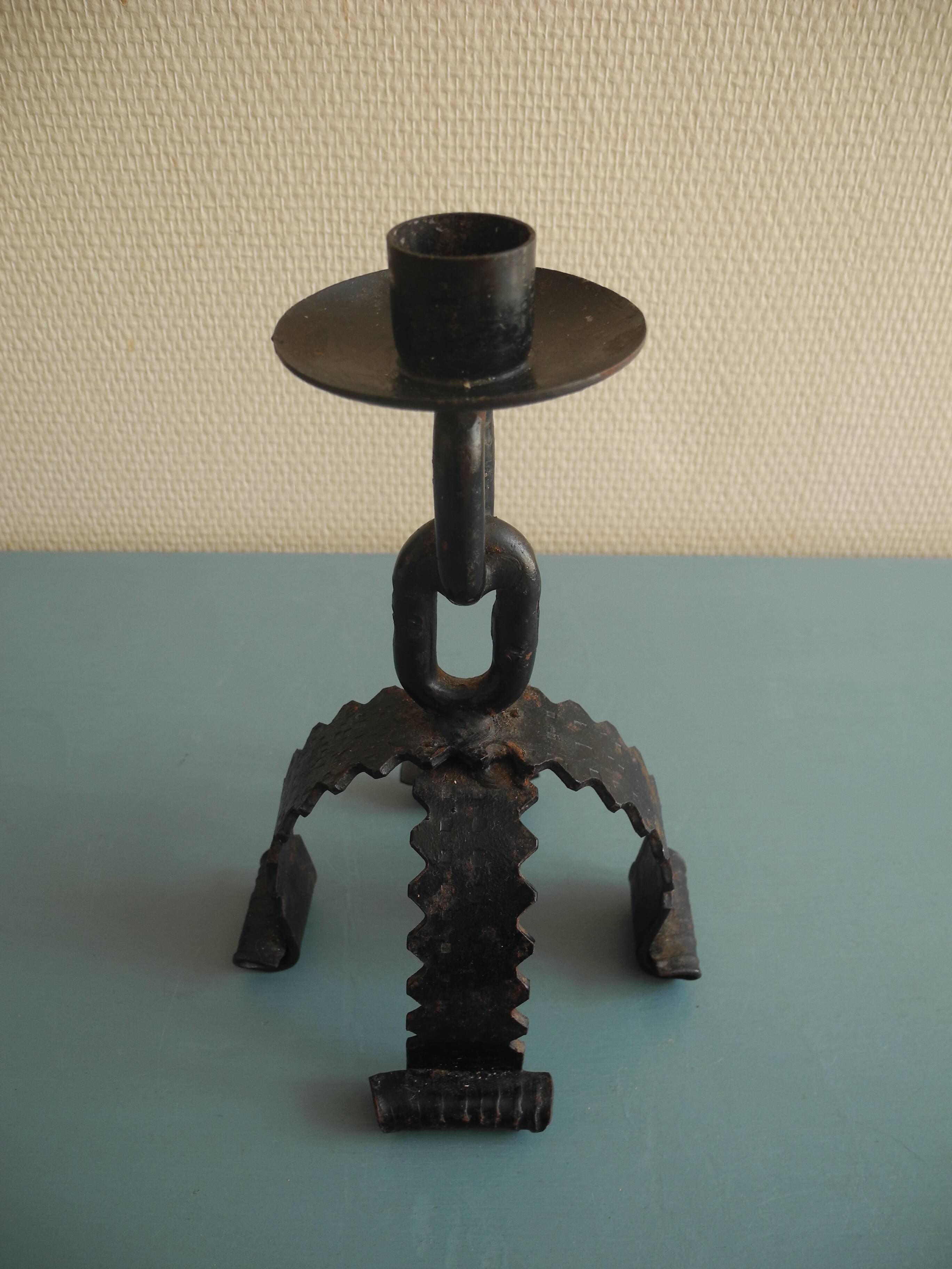 brutalist chandelier vintage decor brutalist candlestick