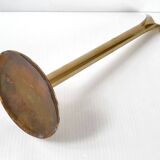 Vintage 1970 soliflore vase in gilded brass