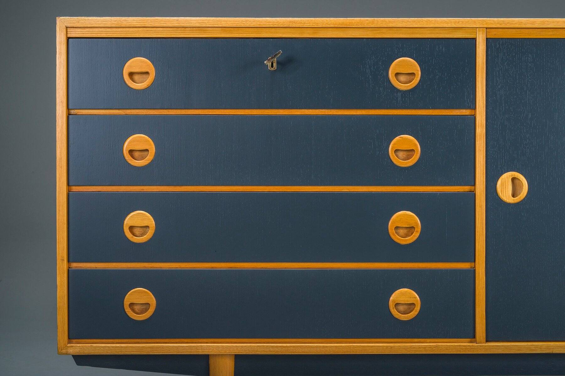 Mid-century modern pine sideboard from Musterring International, 1960s